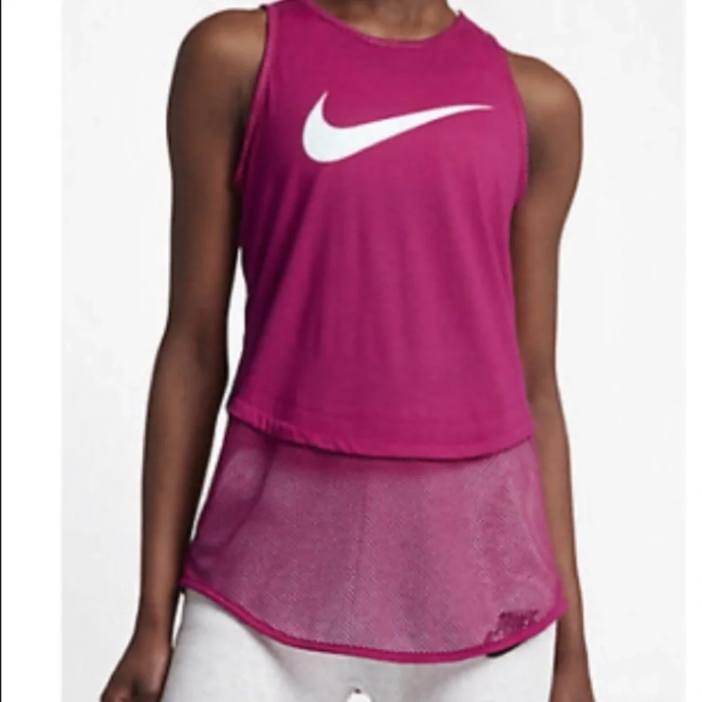 Nike mesh tank top workout athletic basketball tank top pink workout gear XS​​ - Picture 2 of 7